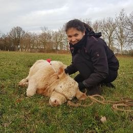 Onze goedlachse dierenarts Barbara